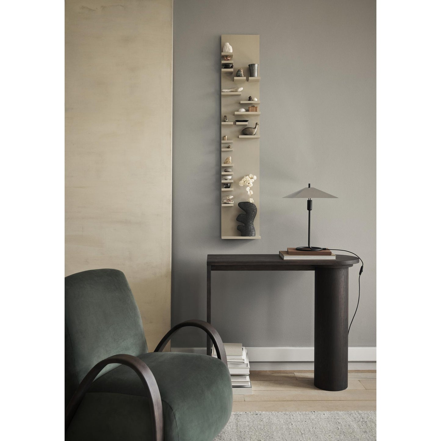 Ferm Living Filo Table Lamp Square Black/ Mirror Polished