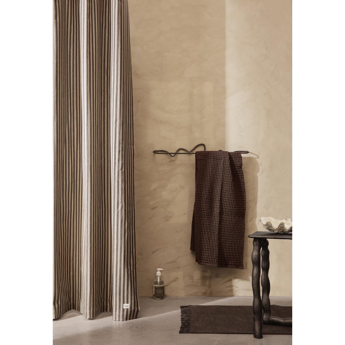 Ferm Living Chambray Shower Curtain Sand