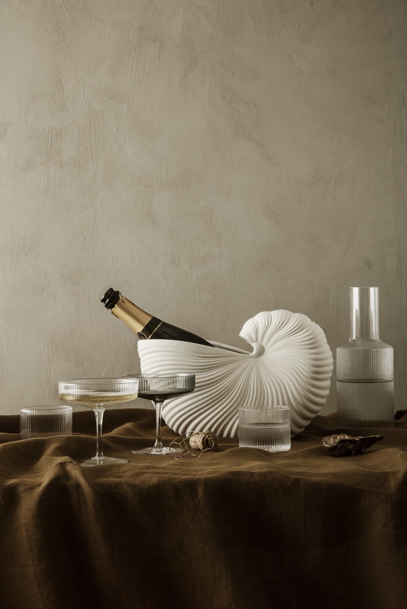 Ferm Living Shell Pot Pale White