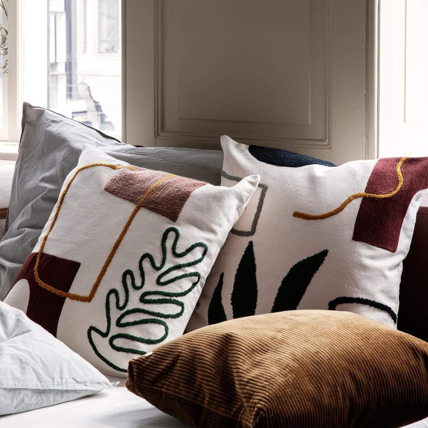Ferm Living Mirage Pude Leaf
