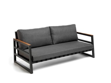 ALABAMA ALU - 2 seater fabric garden sofa by Talenti
