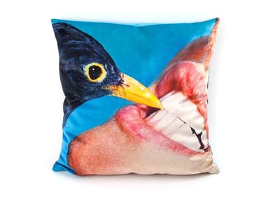 CROW - Square fabric cushion