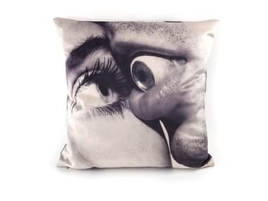 EYE & MOUTH - Square fabric cushion