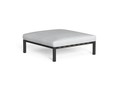 LAKE - Square fabric garden pouf by Talenti
