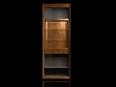LOOM FR - Wood and glass display cabinet by Henge