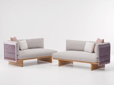 MESH - Modular fabric garden sofa by Kettal