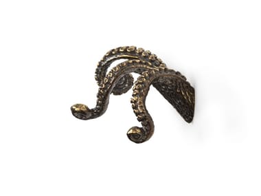 OCTO OC2010 - Brass furniture knob by Pullcast