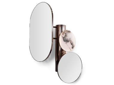 REBEL - Table-top oval chrome plated mirror by Visionnaire