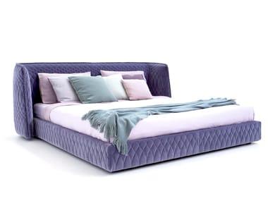 REDONDO - Fabric double bed with removable cover by Moroso