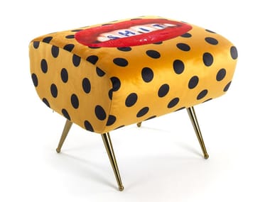SHIT - Upholstered Fabric Footstool