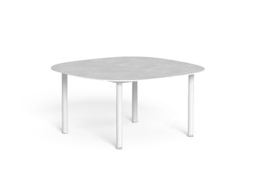 SLAM - Square porcelain stoneware garden side table by Talenti