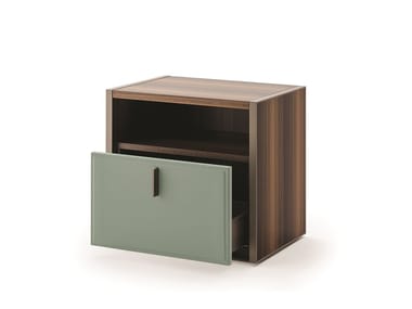 VENDOME - Wooden bedside table by Turri