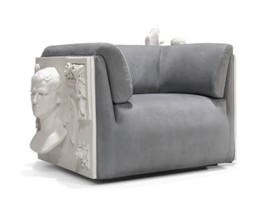 VERSAILLES - Fabric armchair with armrests by Boca do Lobo