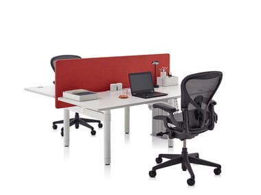 ATLAS OFFICE LANDSCAPE - Height-adjustable sectional office desk by Herman Miller
