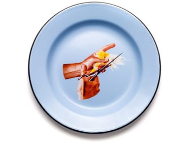 BIRD - Enamelled metal plate