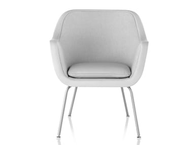BUMPER - Upholstered chair with armrests by Herman Miller