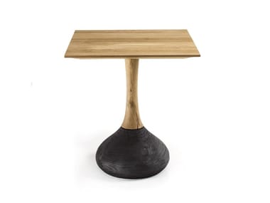 DECANT SQUARED - Square dining table in oak and cedar solid wood by Riva 1920