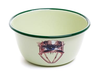 EYE - Enamelled metal serving bowl