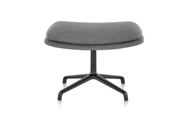 STRIAD - Upholstered fabric footstool with 4-spoke base by Herman Miller