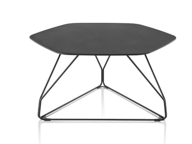 POLYGON WIRE - Hexagonal metal coffee table by Herman Miller