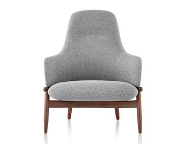 REFRAME - High-back fabric armchair by Herman Miller