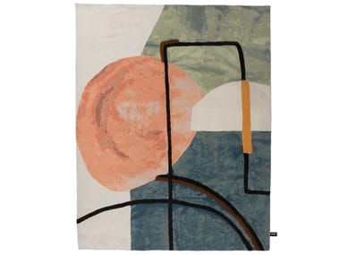 INTERIOR WITH TABLE - Handmade custom rug by CC-Tapis