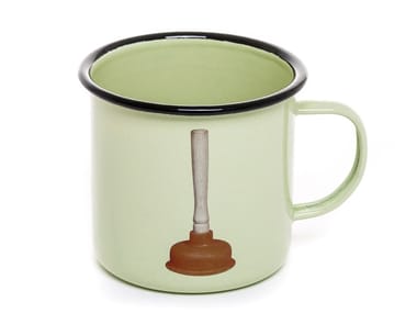 PLUNGER - Enamelled metal mug