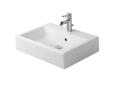 VERO - Rectangular ceramic washbasin by Duravit