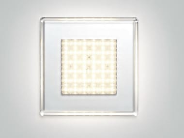 QUADRILED - Polycarbonate wall lamp / ceiling lamp by Fabbian