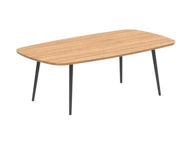 STYLETTO - Rectangular teak garden table by Royal Botania