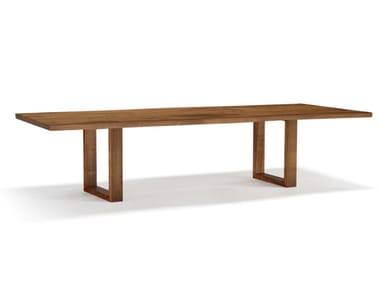 VERO COMPACT - U - Rectangular solid wood table by Arte Brotto