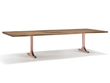 VERO - SLIM - Rectangular solid wood table by Arte Brotto