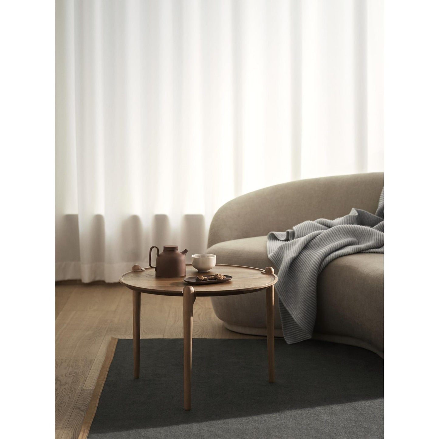 Design House Stockholm Aria Coffee Table Ø60 High Light Oak