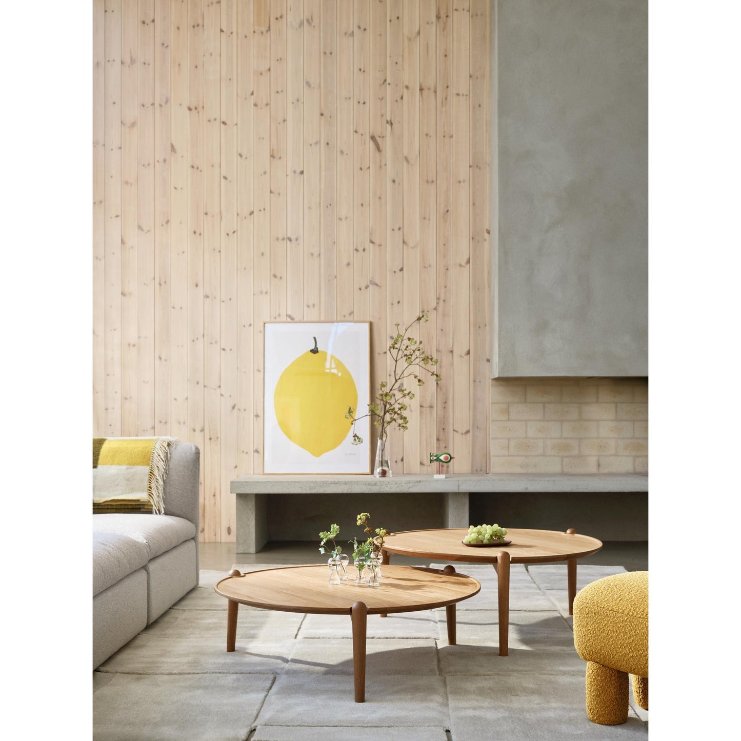 Design House Stockholm Aria Coffee Table Ø90 Low Oak