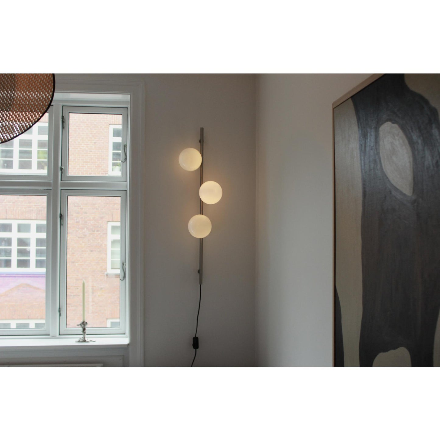 Edgeform Stringball 3 Wall Lamp Nickel