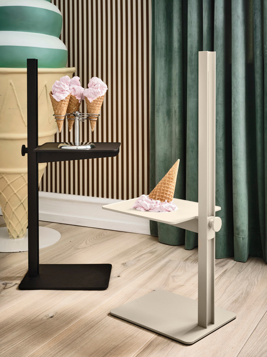 Museum side table, beige
