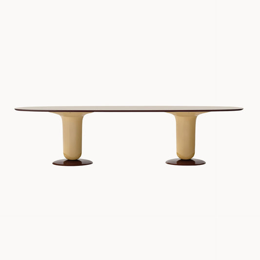 Oval Glass-Fibre Table Explorer 6 by Bd Barcelona Design #Beige