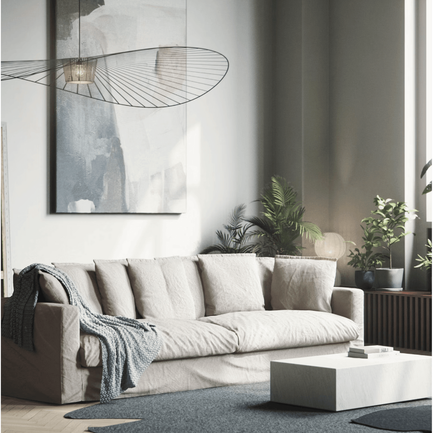 Decotique Le Grand Air 3-Seater Sofa Zebra/Brown/White