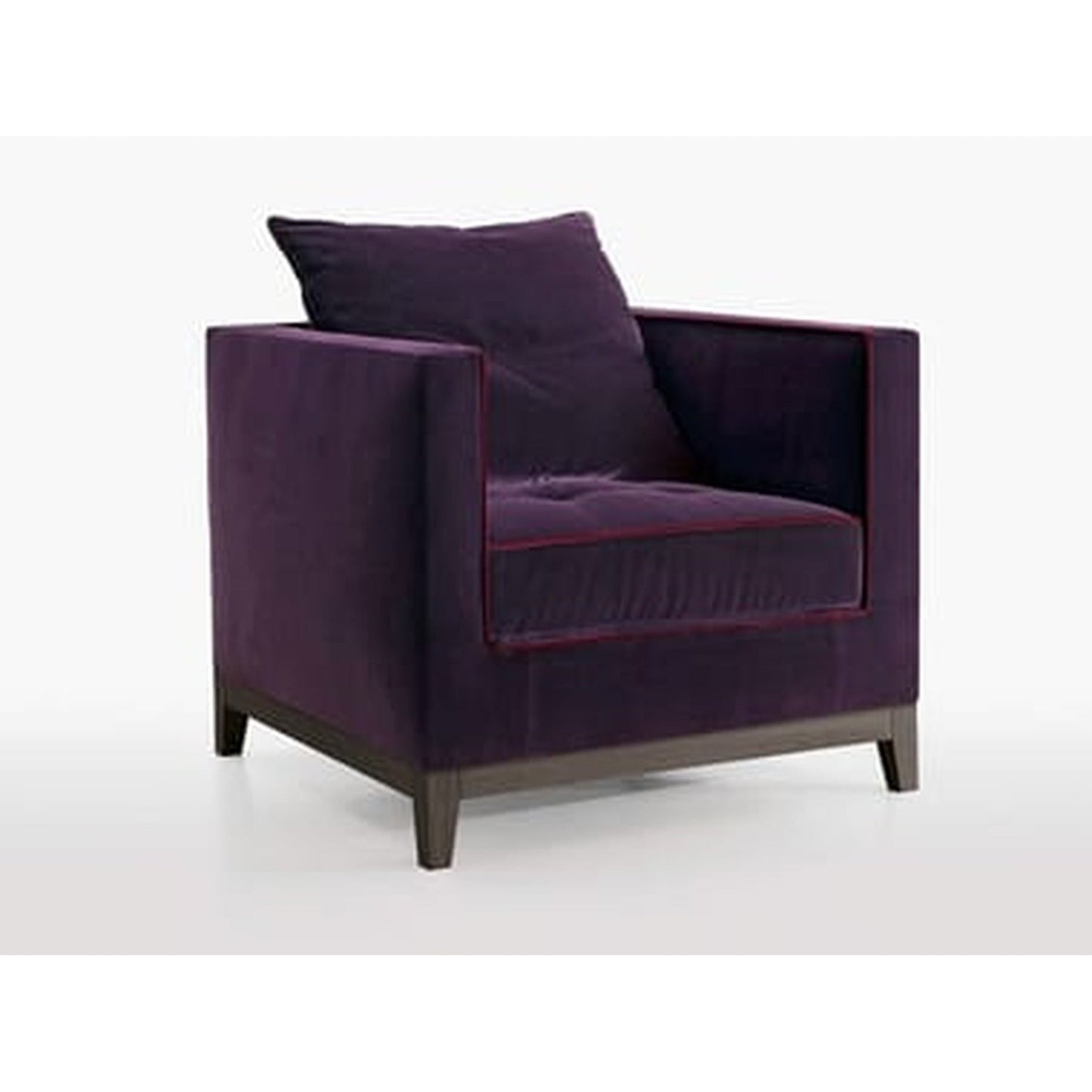 LUTETIA - Upholstered fabric armchair with armrests