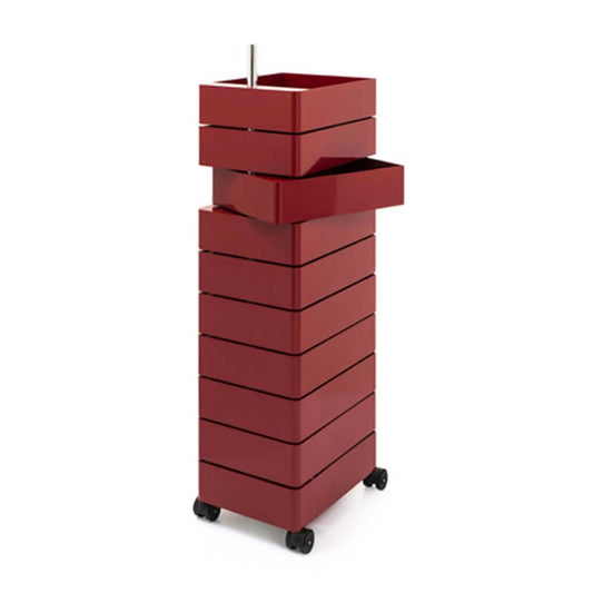 360° - ABS chest of 10 drawers with casters