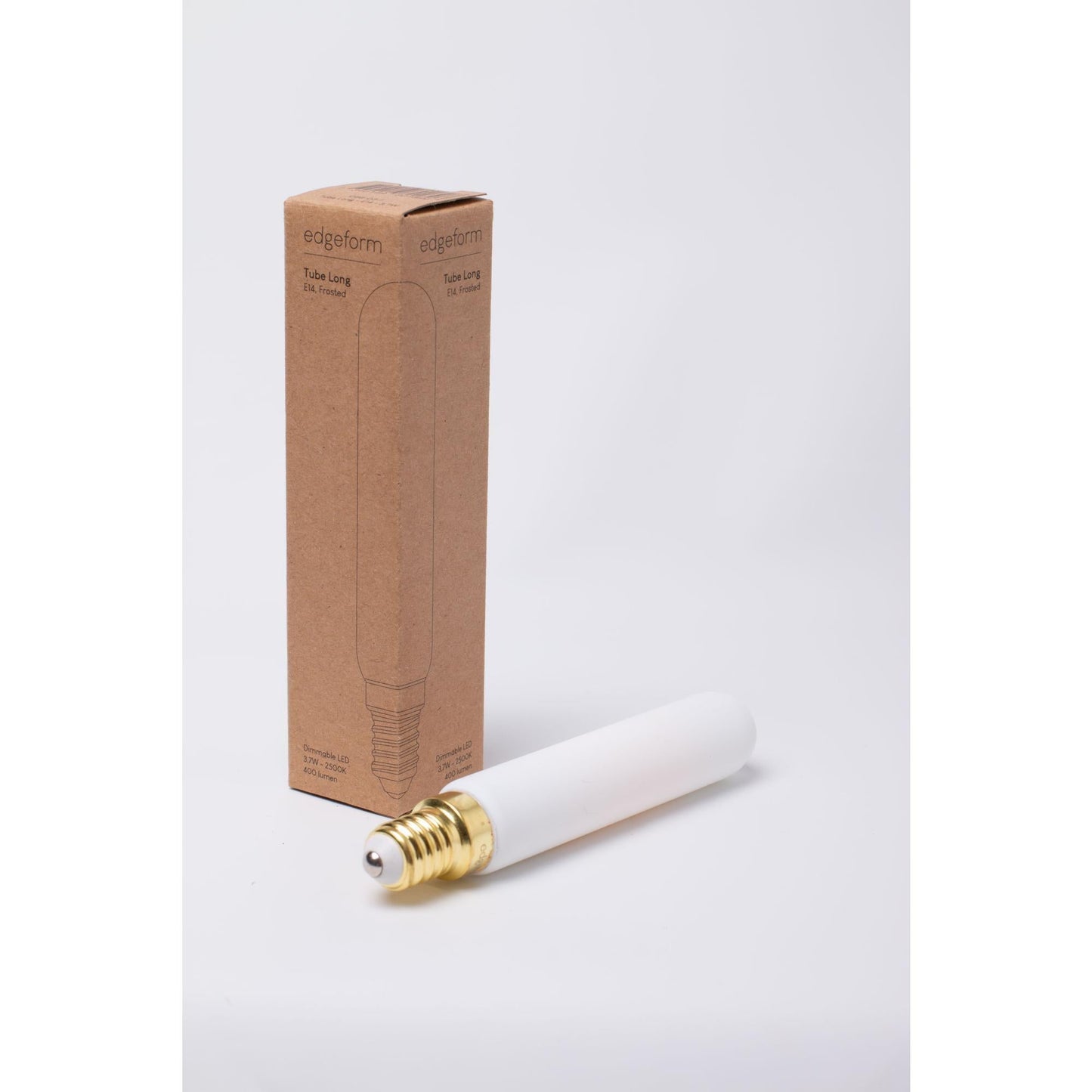 Edgeform Tube Bulb E14 3.7W Long & Frosted Dimmable