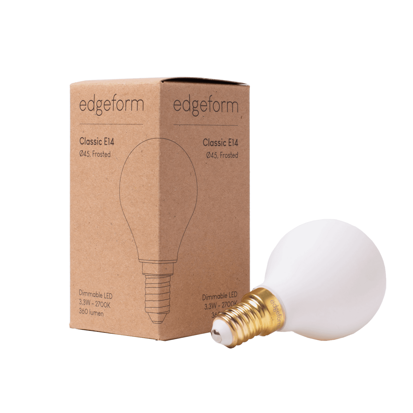 Edgeform Classic Bulb E14 3.3W Frosted Dimmable