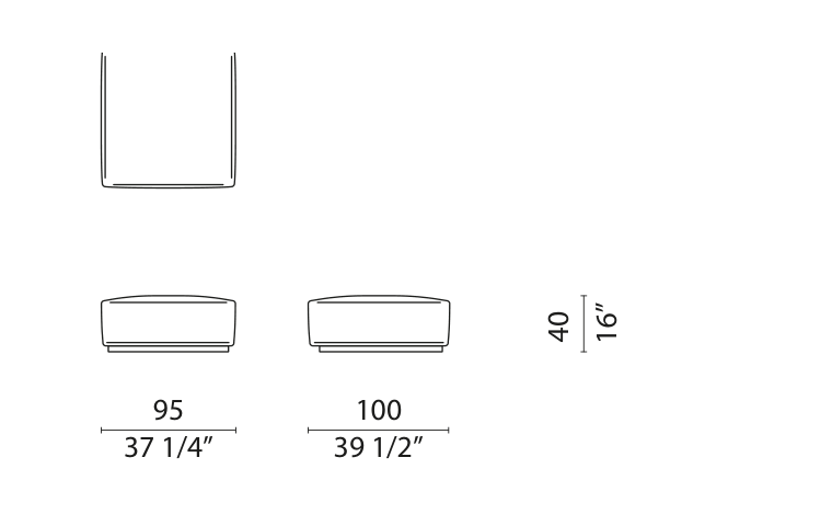 OBLONG PLUS - Large Open Module module drawing