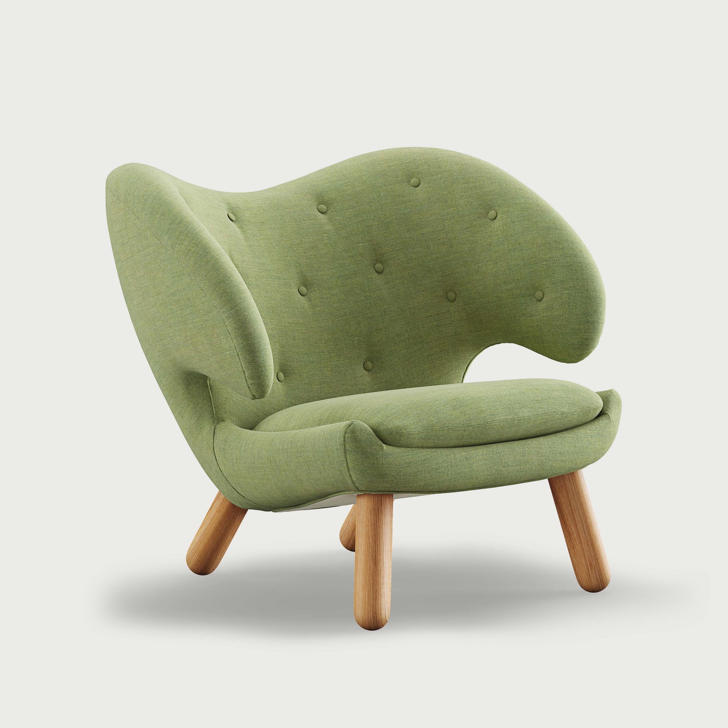 THE PELICAN CHAIR (With Buttons) (Upholstery Material - Remix)