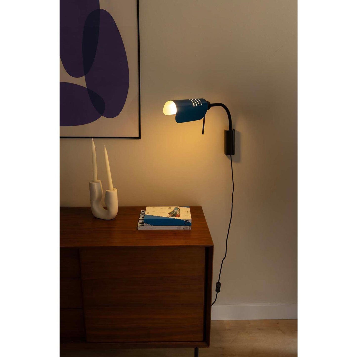 Faro MARTINICA S Wall Lamp Black/ Blue