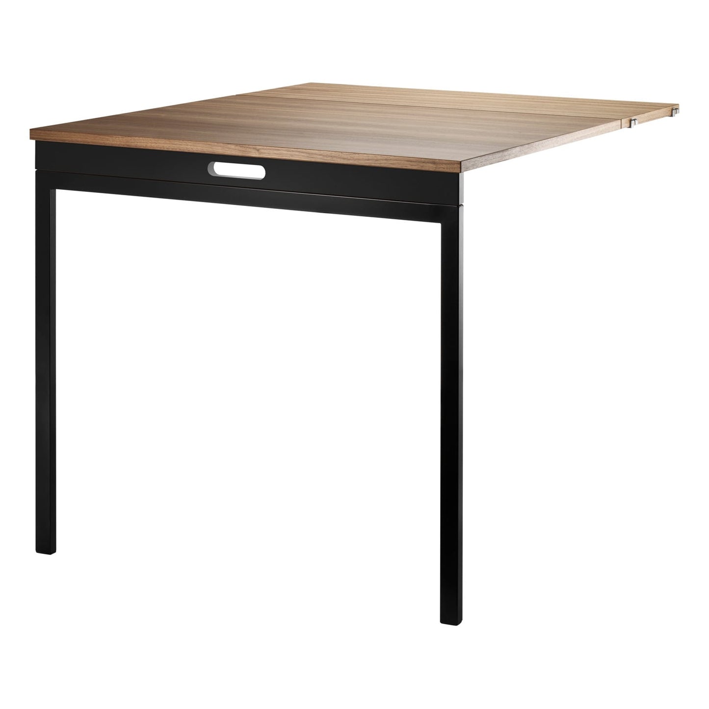 String folding table, walnut - black