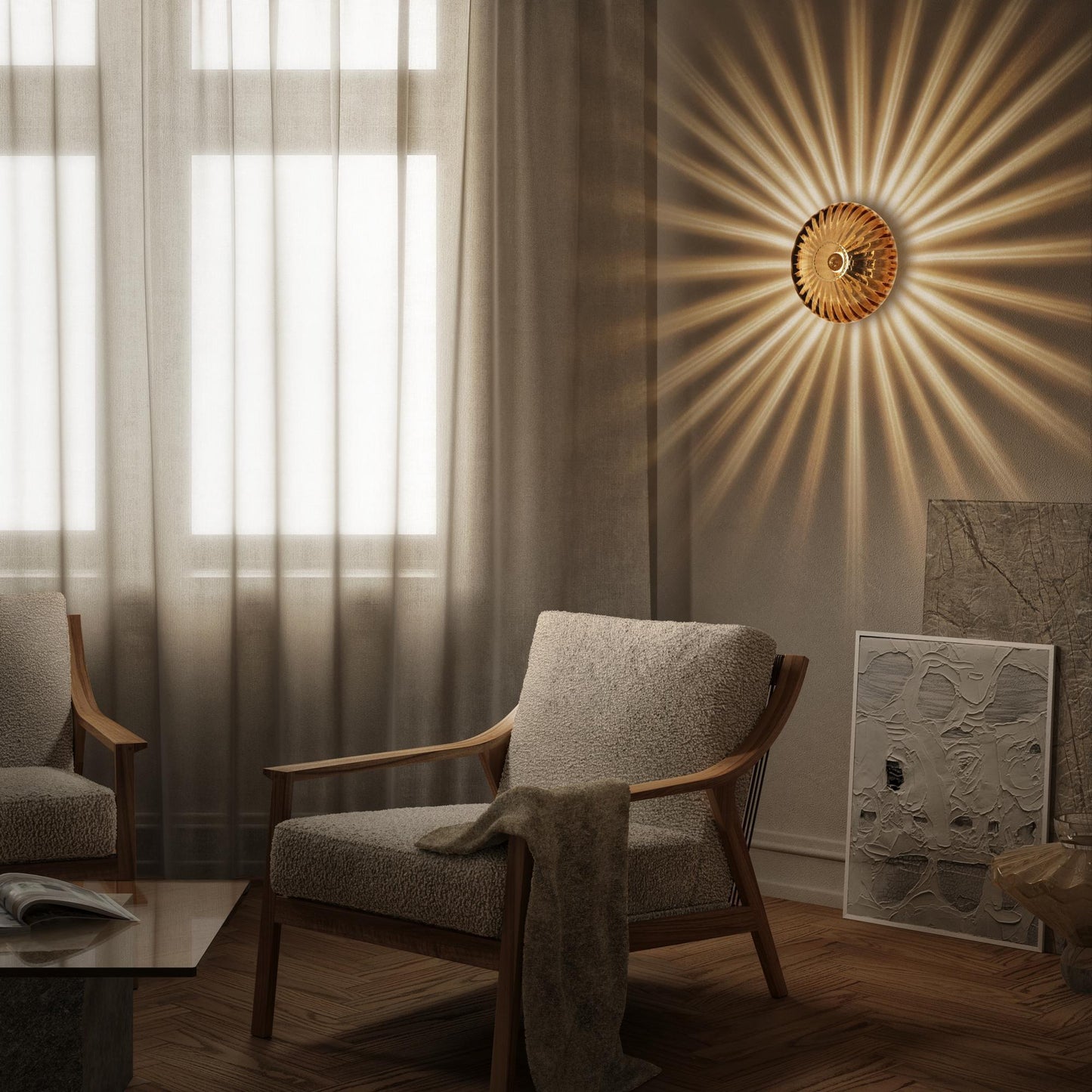 Edgeform Urc Wall Lamp 26 Amber