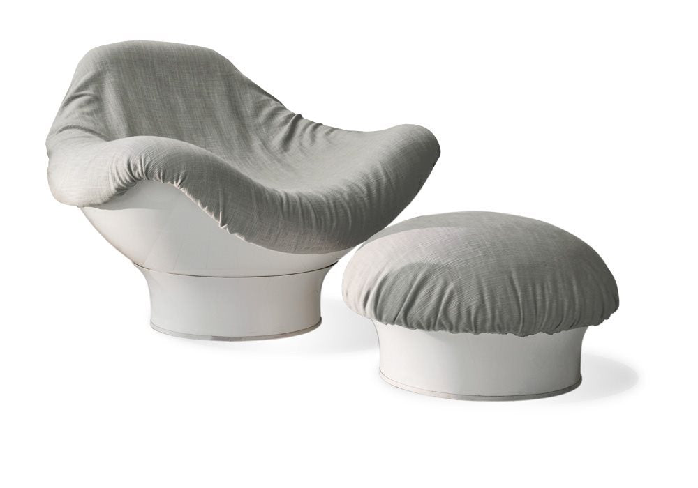 Longhi RODICA Swivel Armchair with Footstool - Detail Still Life