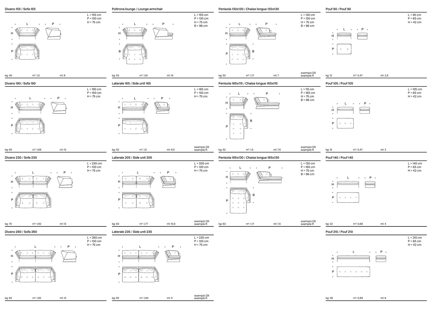 New York Suite - Sled Base Modular Sofa