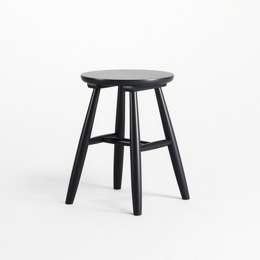 Department Wood Stool H15 Black